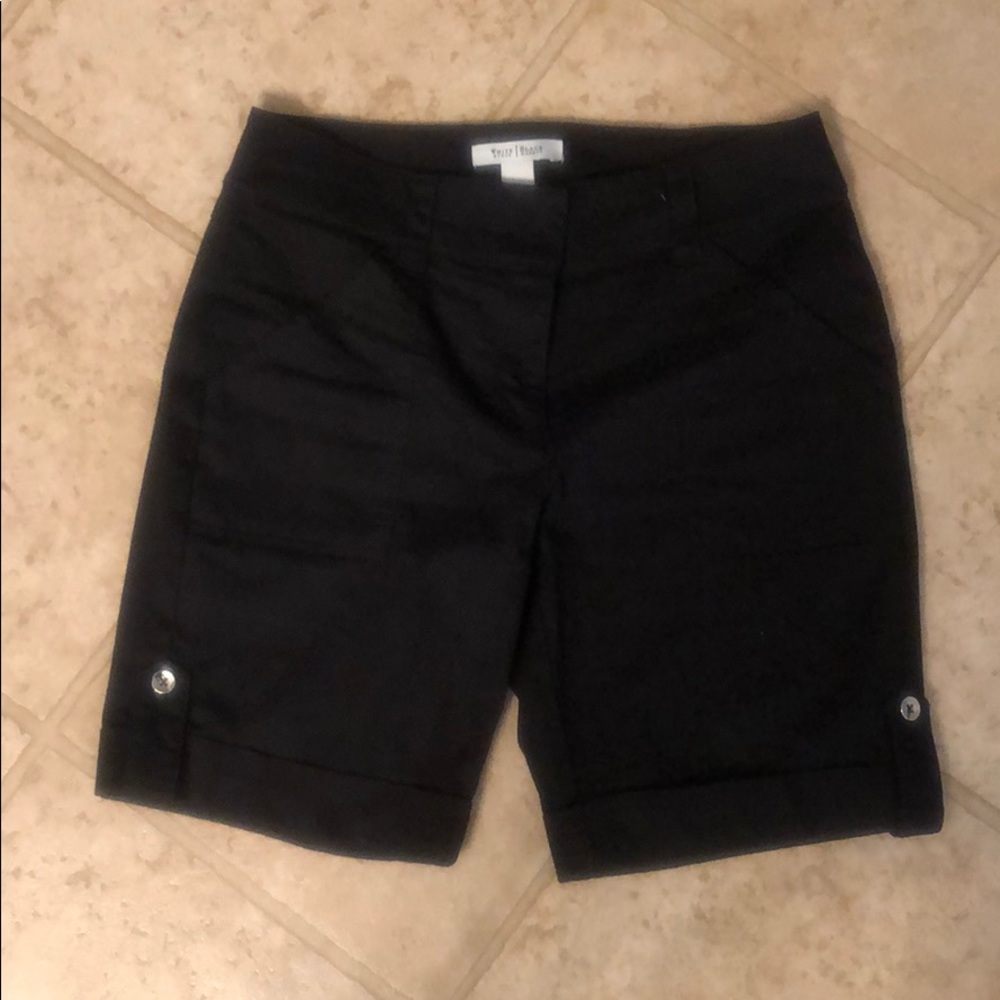Cargo black shorts by White House Black Market